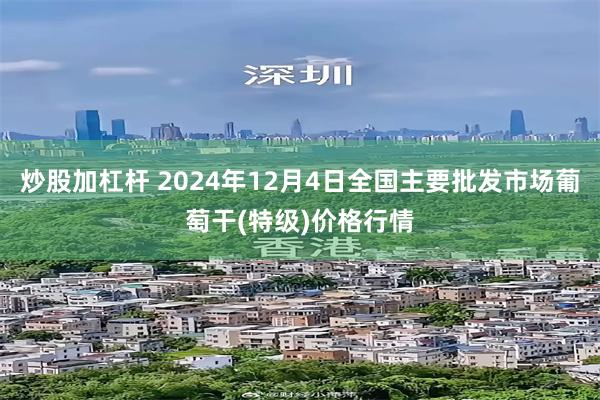 炒股加杠杆 2024年12月4日全国主要批发市场葡萄干(特级)价格行情