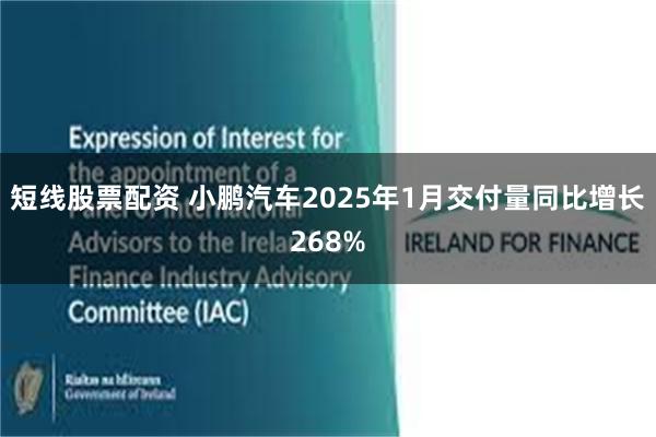 短线股票配资 小鹏汽车2025年1月交付量同比增长268%